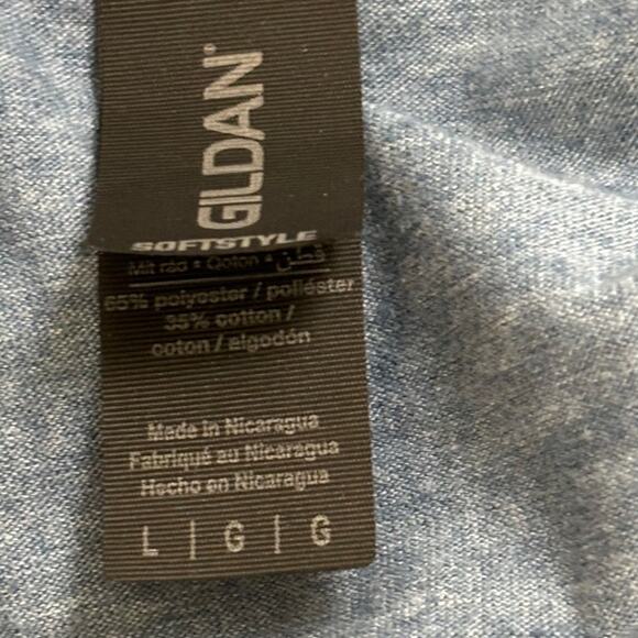 Be Kind Heather Blue Flower T-Shirt Adult Size Large - Picture 6 of 7